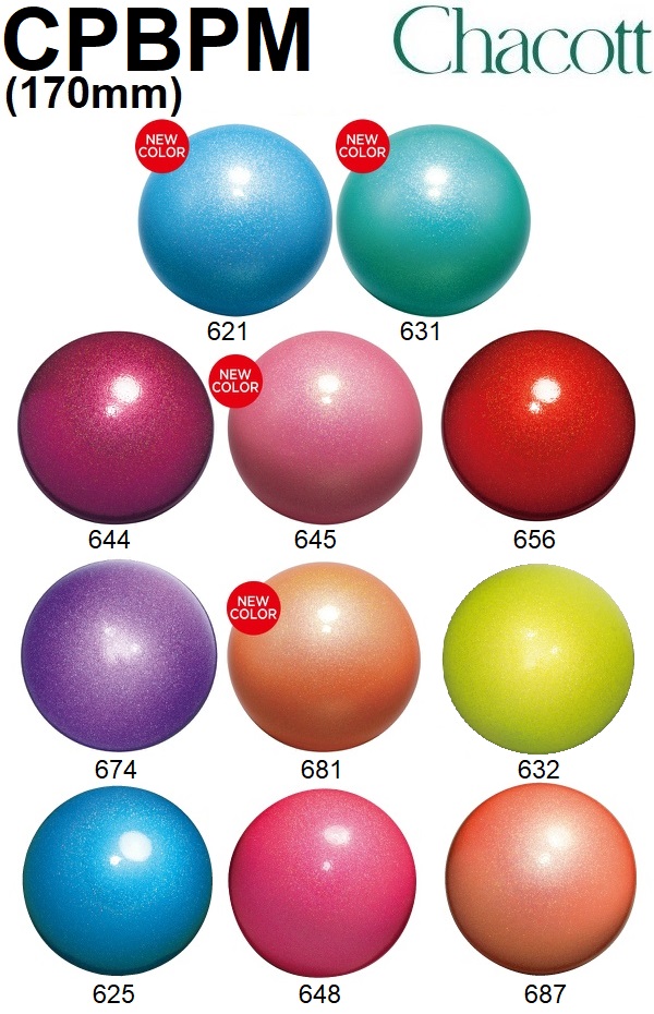 Rhythmic Gymnastics 6 Colors M-207M-F SASAKI R.G Metallic Balls 