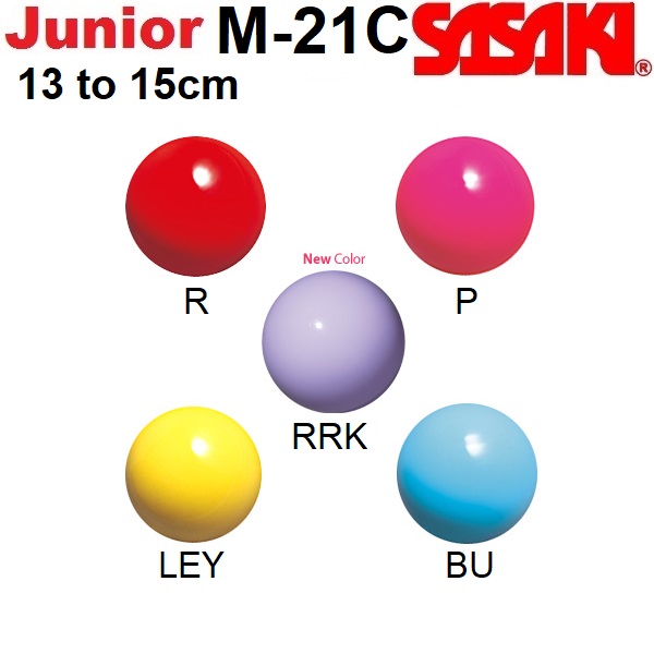 Sasaki Japan RG Rhythmic Gymnastics Junior Vinyl Ball Red Kids M21C Dia 15cm for sale online 